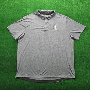Chicago White Sox Polo Shirt Mens 2XL Grey MLB Genuine Merchandise Performance